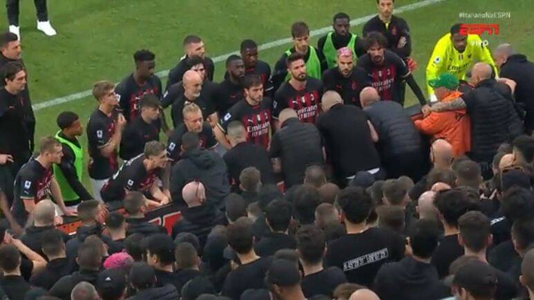 Jugadores del Milan.