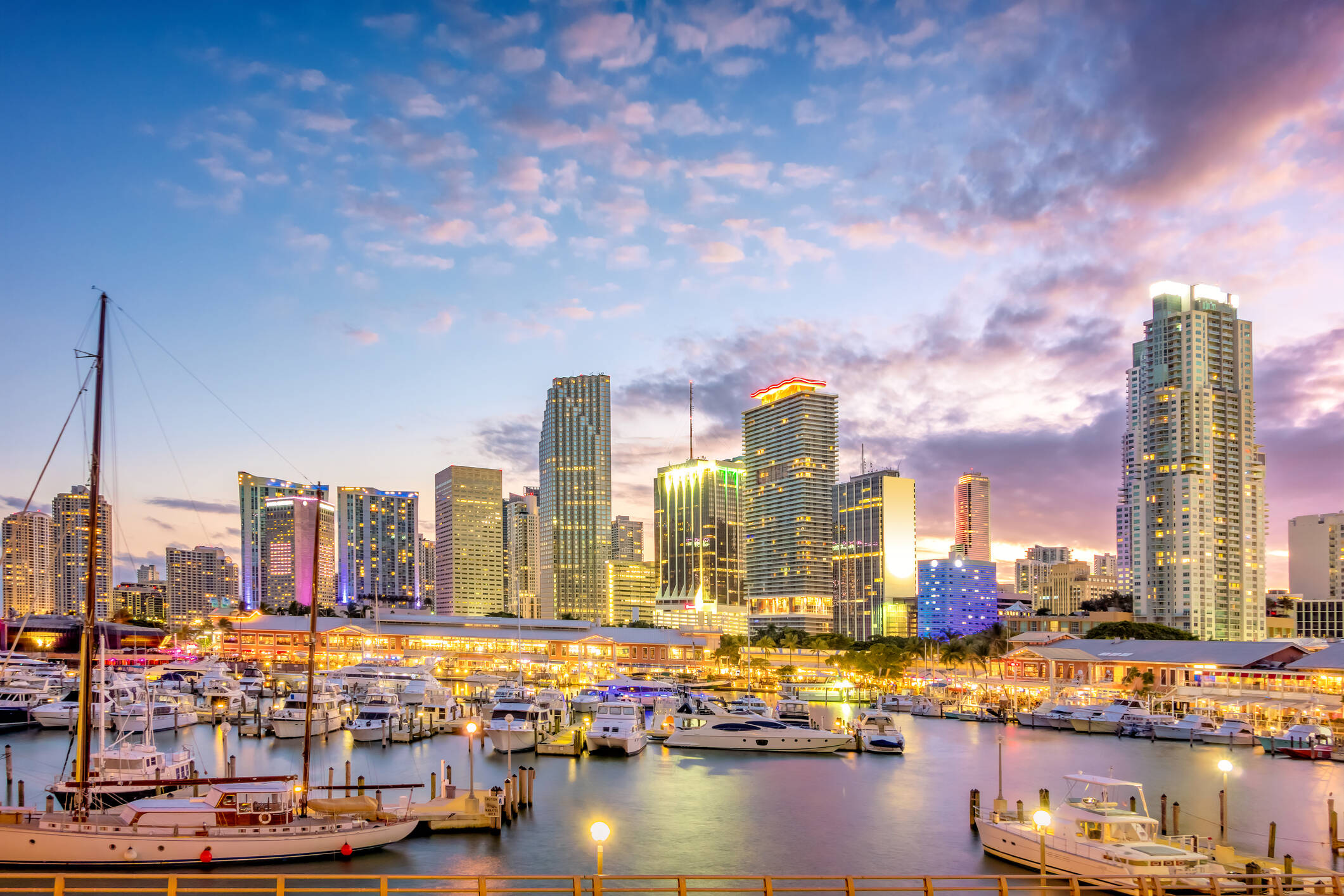 Vista panorámica de Miami.