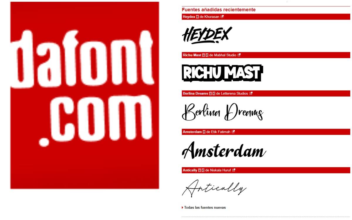 DaFont: ¿qué es y cómo funciona la descarga de fuentes de texto?