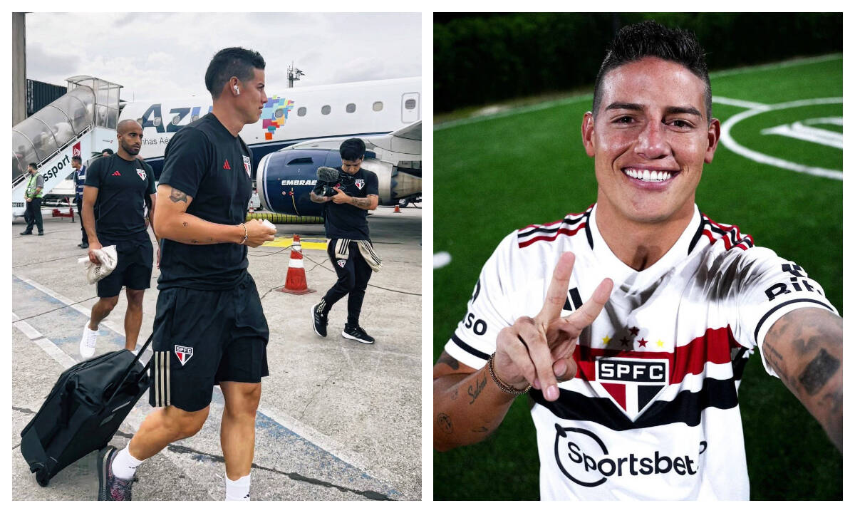 James Rodriguez Llega A Rio De Janeiro Para Debutar Con Sao Paulo 