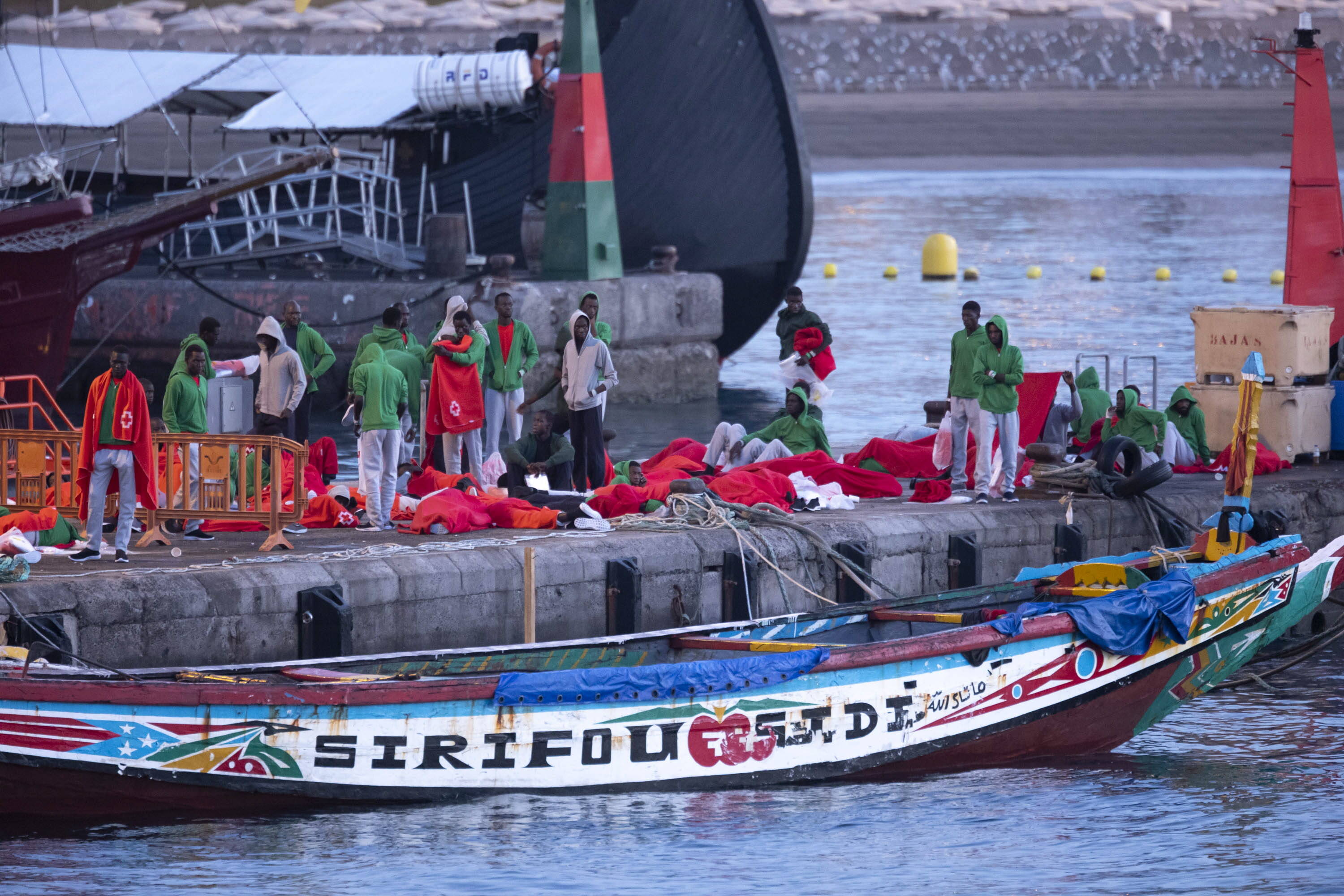 Circa 200 migranti sono arrivati a Tenerife venerdì sera.
