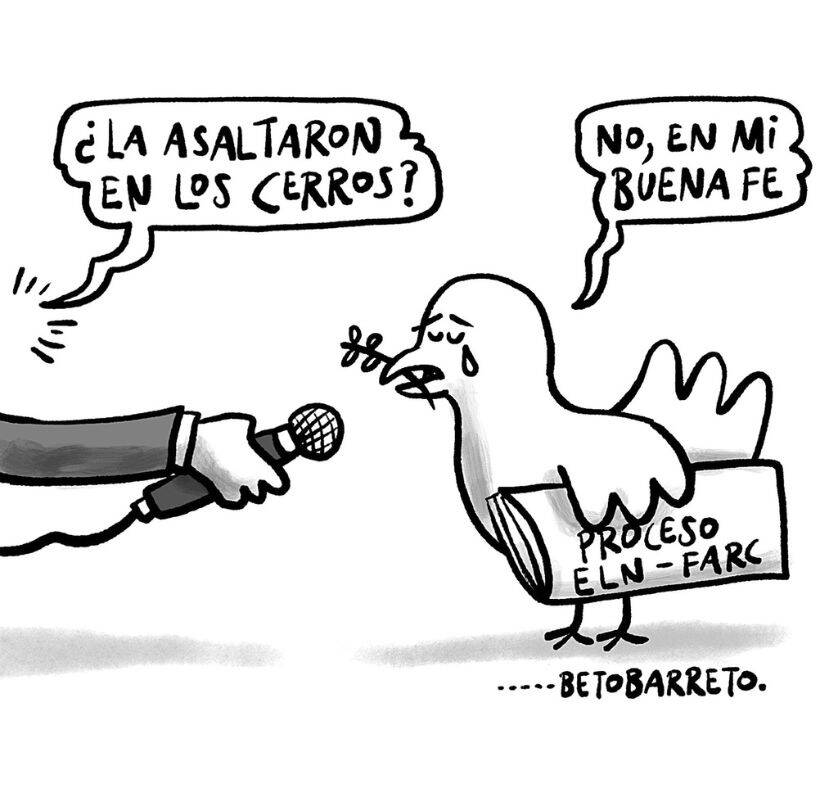 Inseguridad por todo lado - Caricatura de Beto Barreto