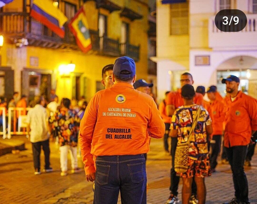 Operaciones en el Centro Histórico de Cartagena.