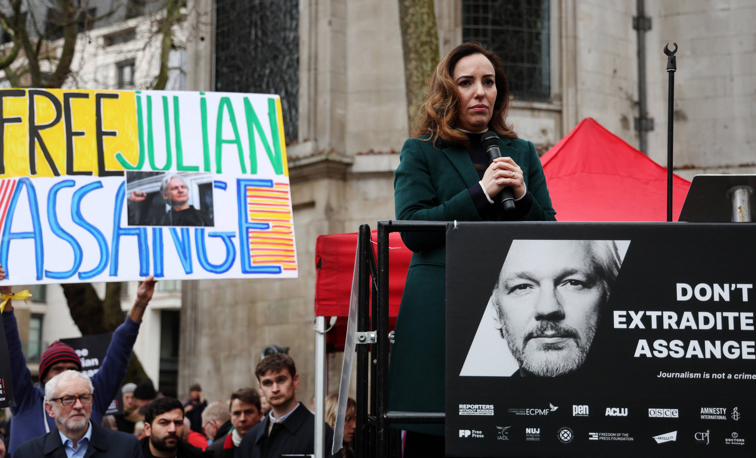 Stella Assange, esposa del fundador de Wikileaks, Julian Assange.