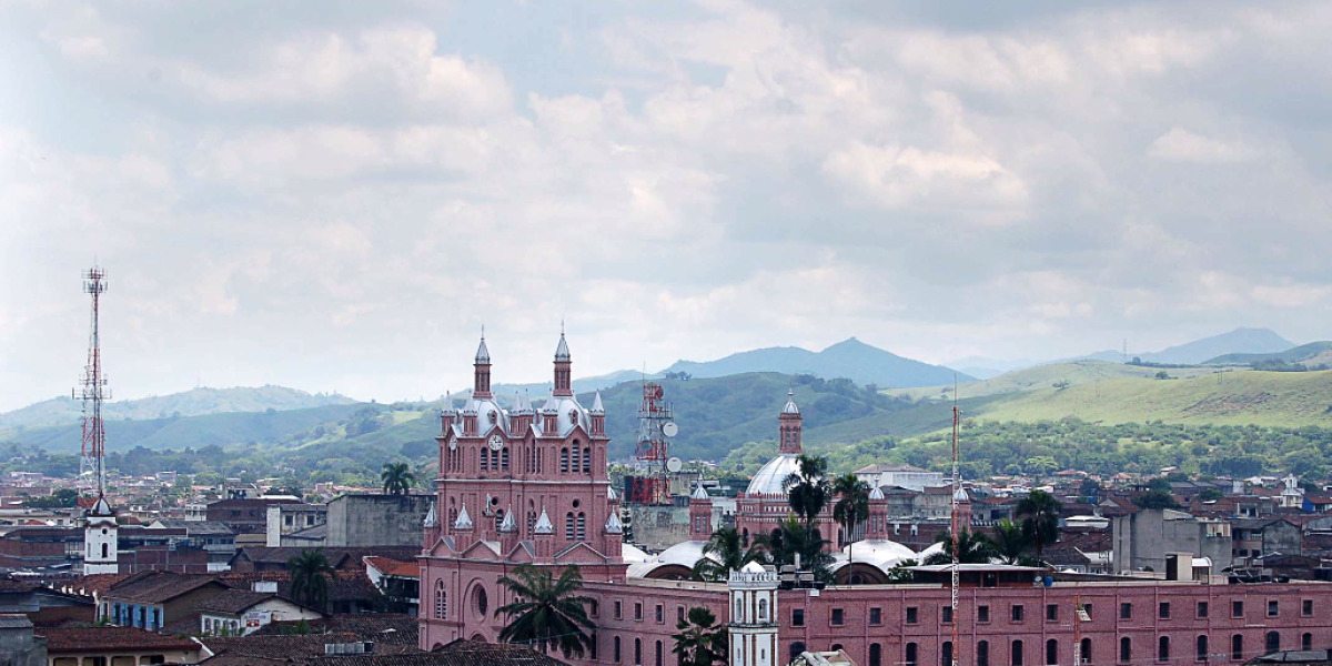 Panorámica de Buga, en el centro del Valle del Cauca.