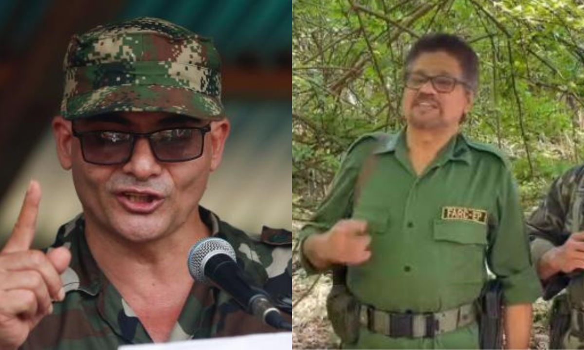 Los jefes disidentes alias Iván Mordisco, del 'Estado Mayor Central', e Iván Márquez, de la 'Segunda Marquetalia'.