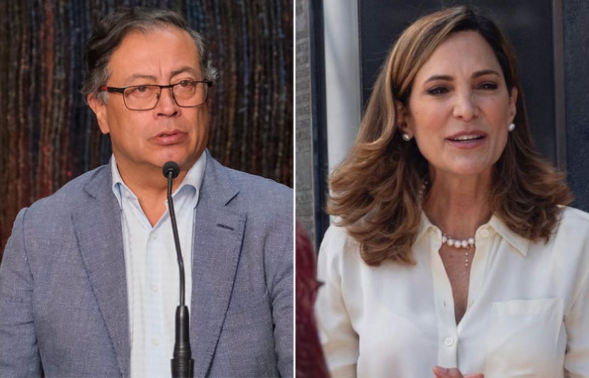Gustavo Petro y María Elvira Salazar