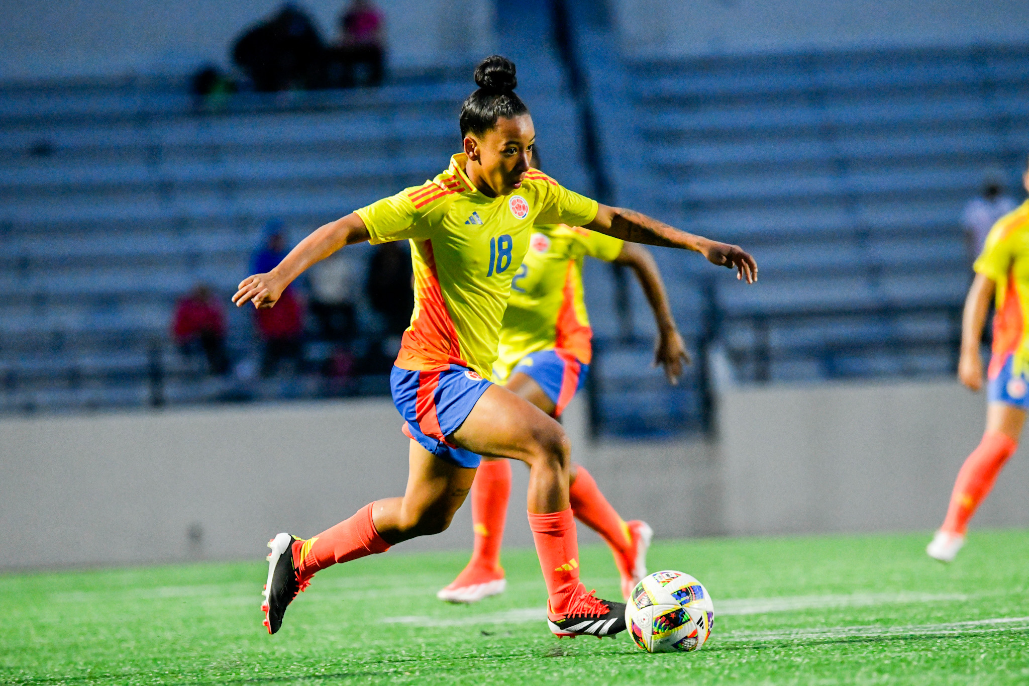 Wendy Bonilla anotó el primer gol de Colombia.