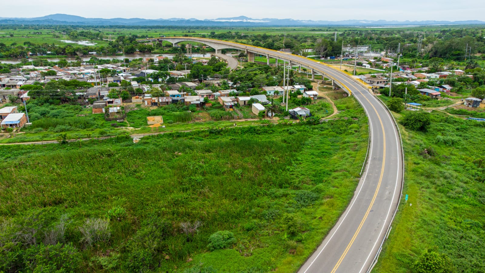 Aspecto general de la Autopista del Caribe que conecta a los departamentos de Bolívar y Atlántico.
