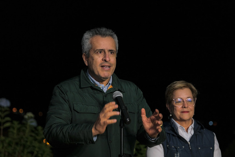 Luis Fernando Velasco y Gloria Inpes Ramírez.
