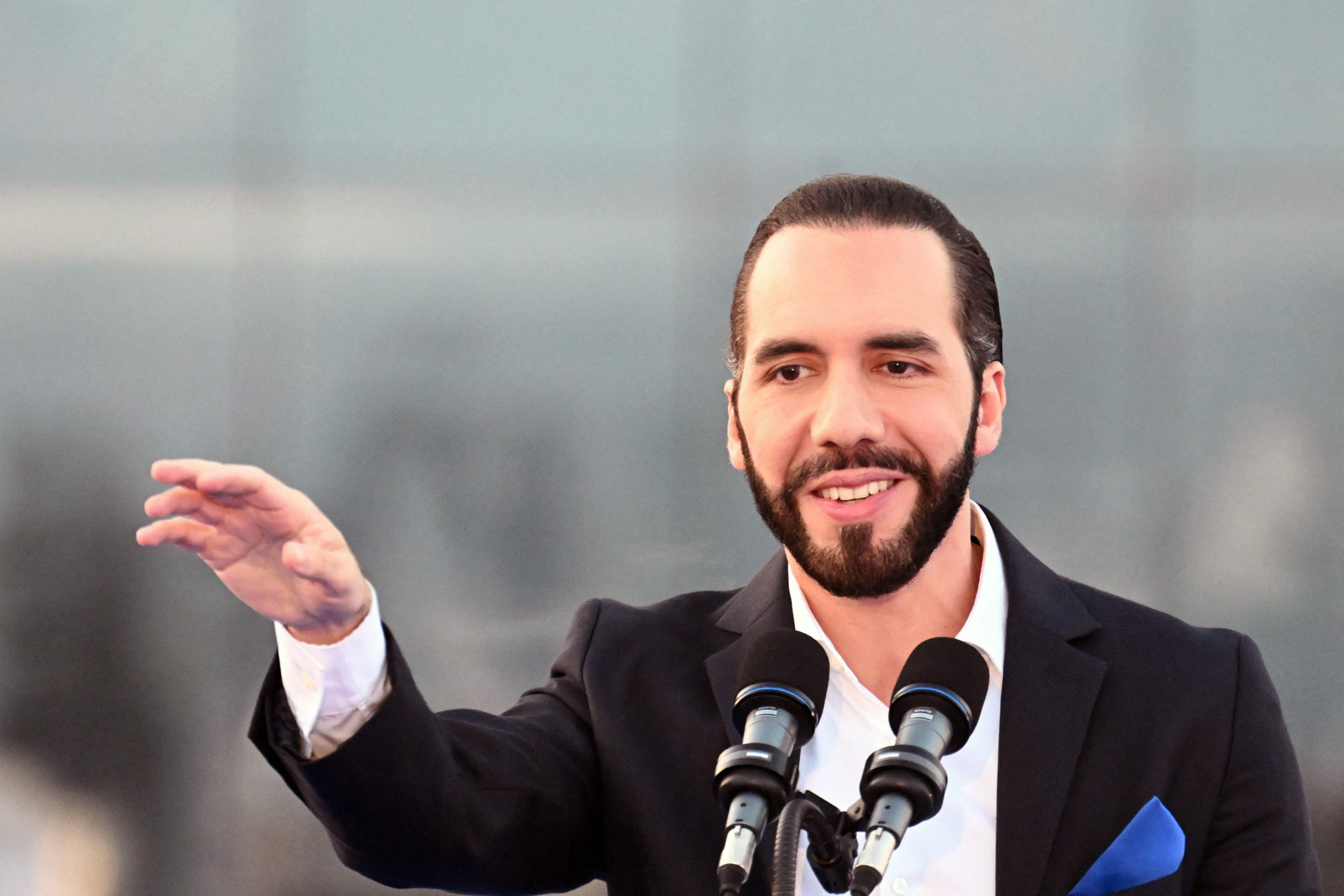 El presidente de El Salvador, Nayib Bukele.
