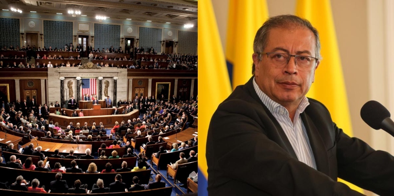 Congreso de Estados Unidos y Gustavo Petro.