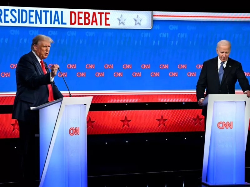 El debate en Atlanta duró alrededor de 1 hora y 40 minutos
