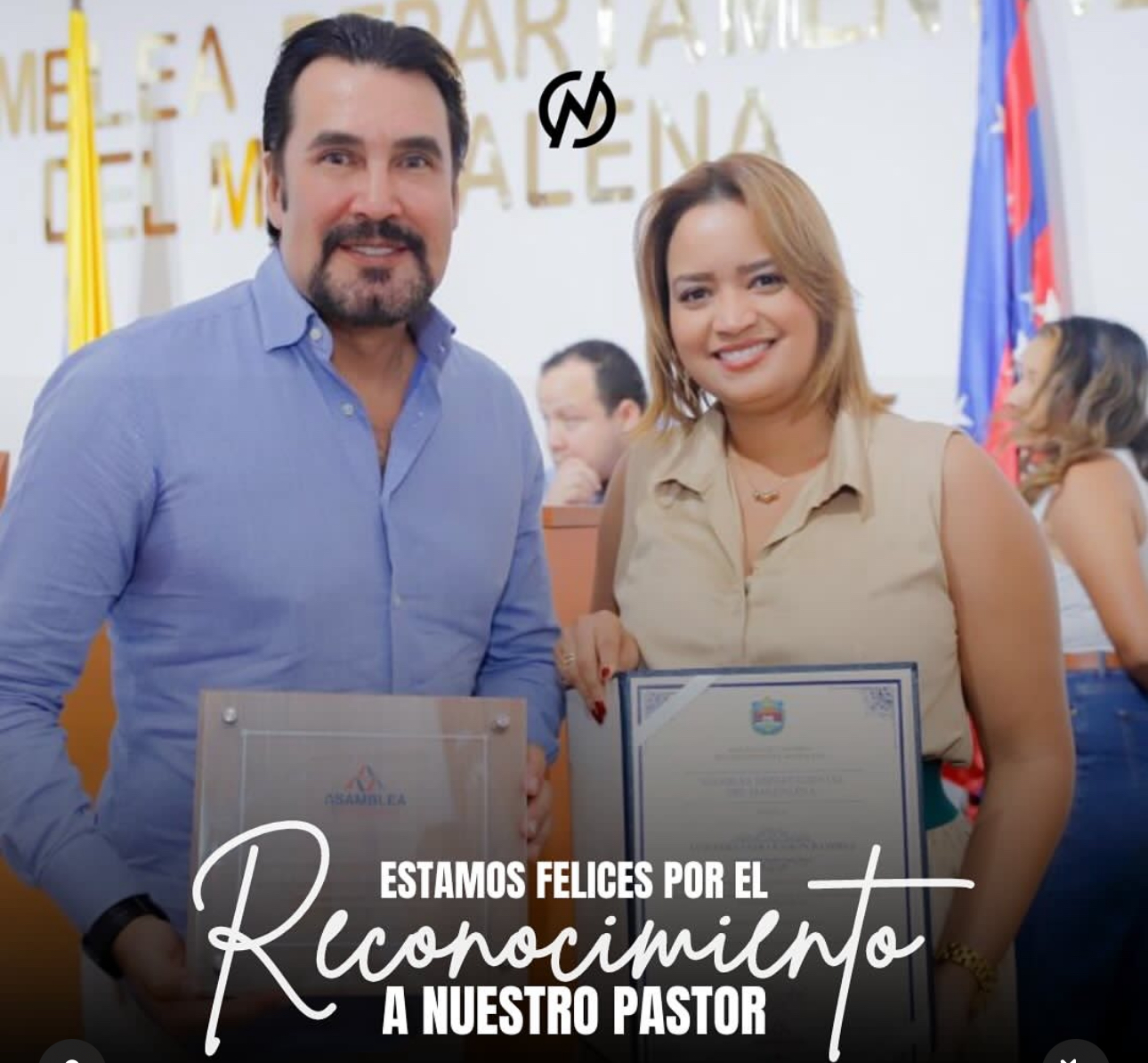 El pastor Luis Fernando Ramón fue reconocido por su labor en la Asamblea del Magdalena.