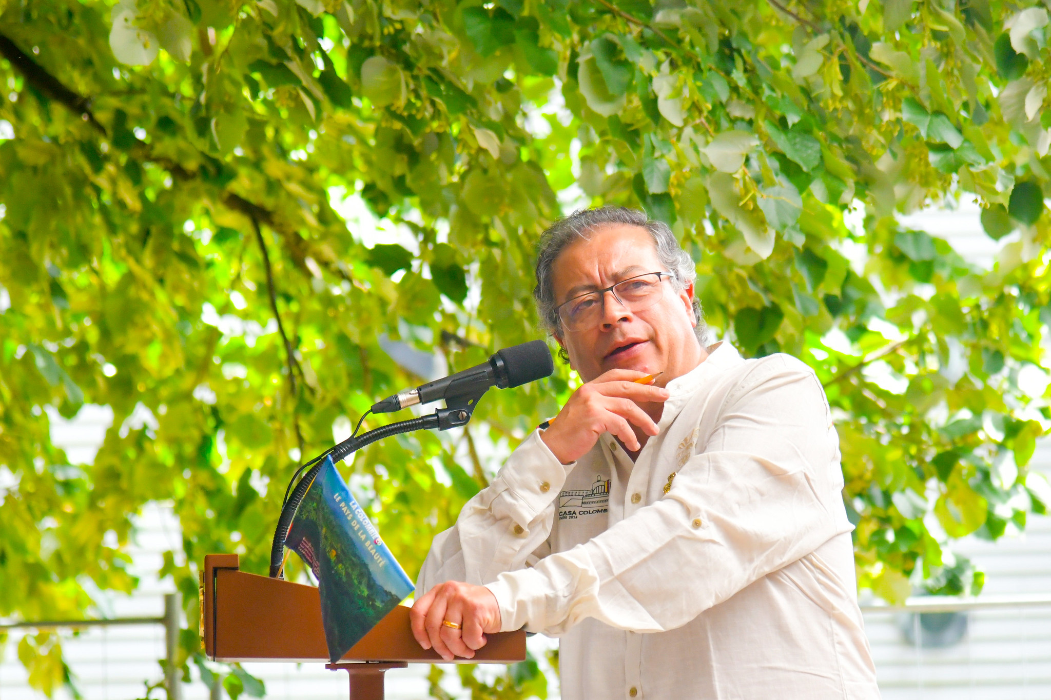 El presidente Gustavo Petro en París.