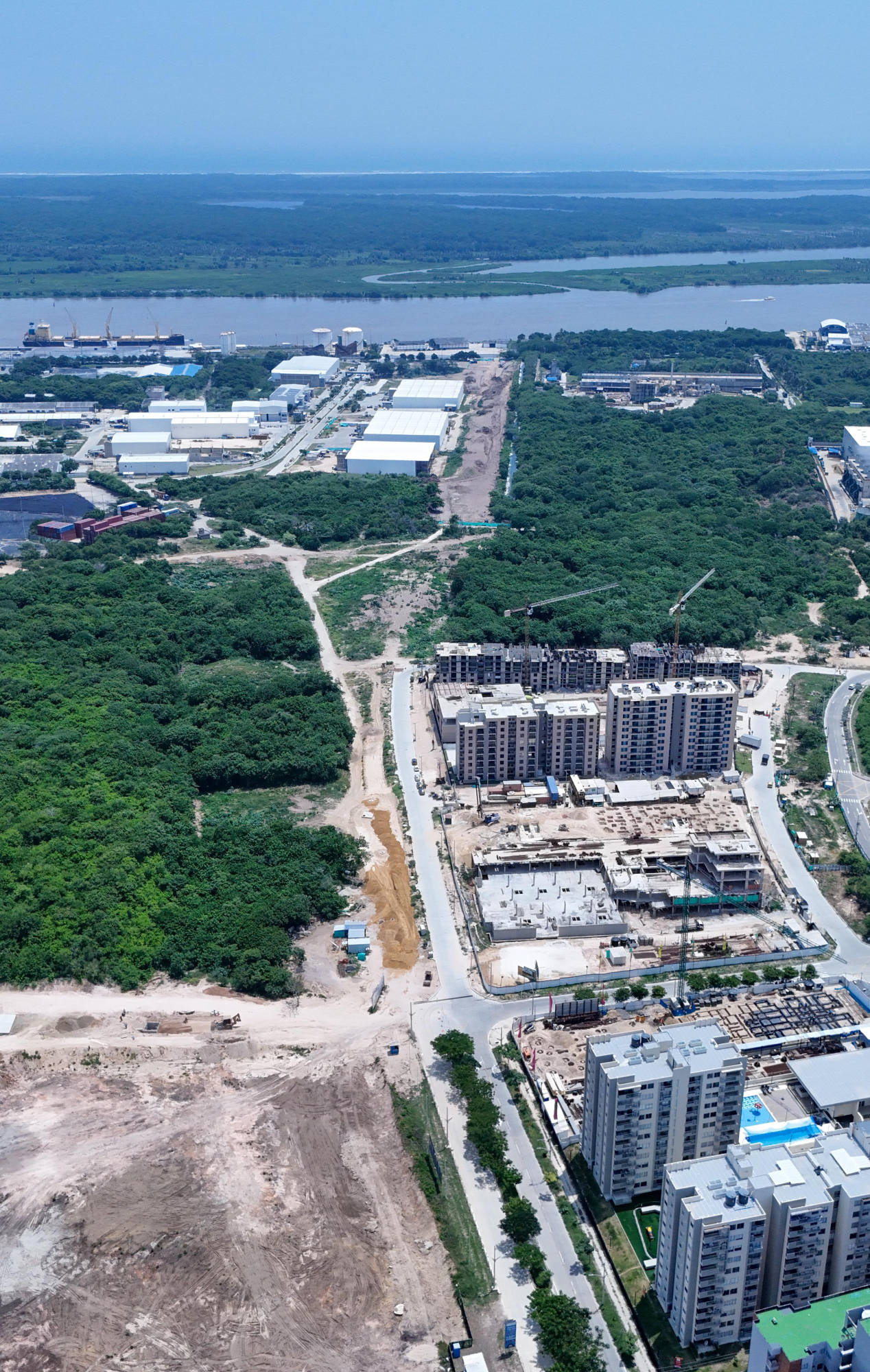 Panorámica aérea de la calle 98.
