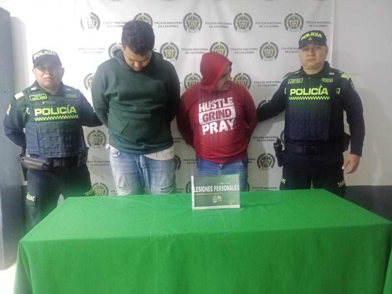 Los dos detenidos deBerán Responder Por El Delito de Lesiones Personales.