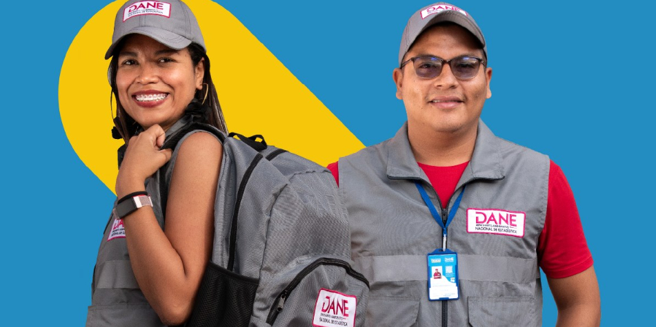 Trabajadores del Dane.