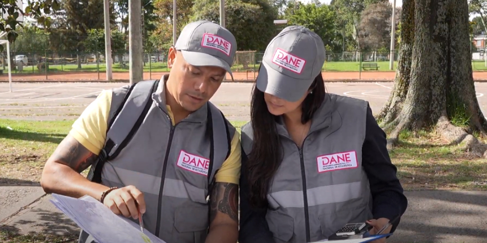 Trabajadores del Dane.
