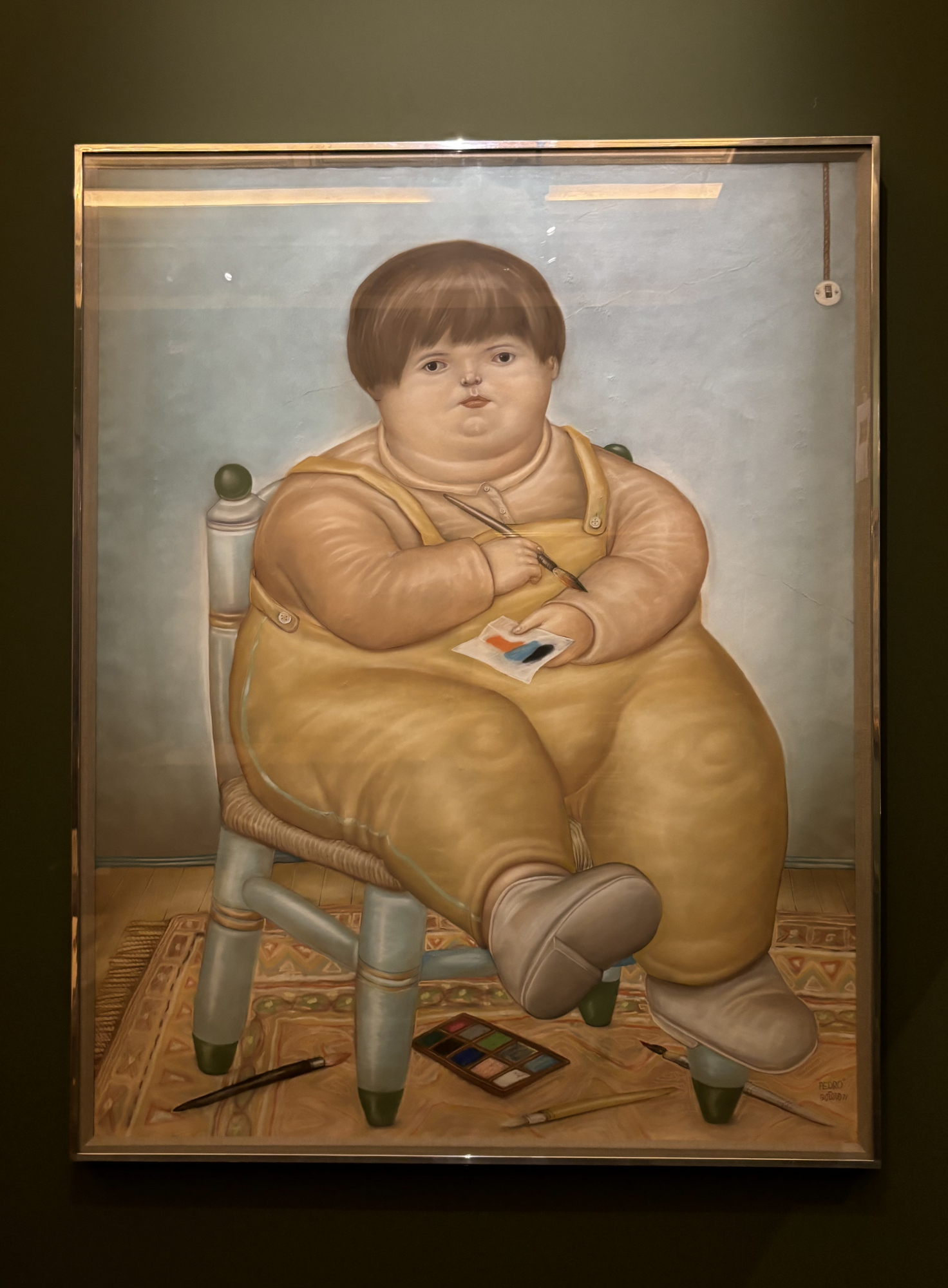 Este pastel de Pedrito estuvo más de cuarenta años en el deposito del apartamento de Botero en Nueva York.