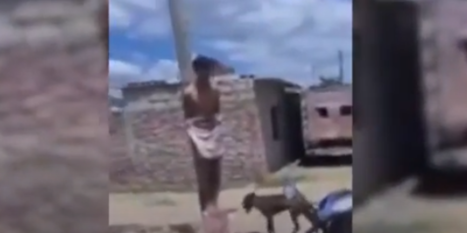 El hombre tomó justicia por mano propia.