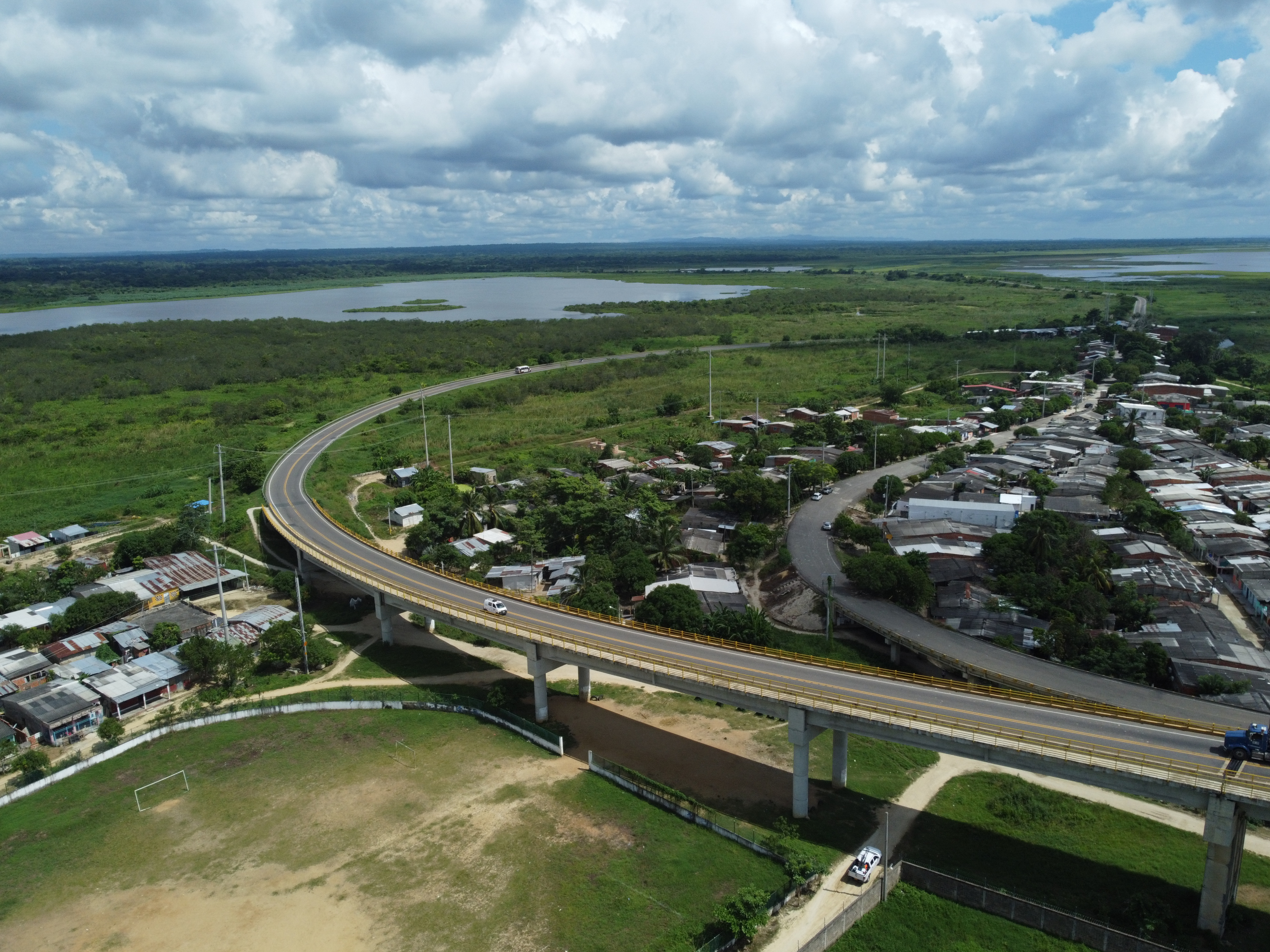 Puente de Gambote en Bolívar, hace parte de la Autopista del Caribe.