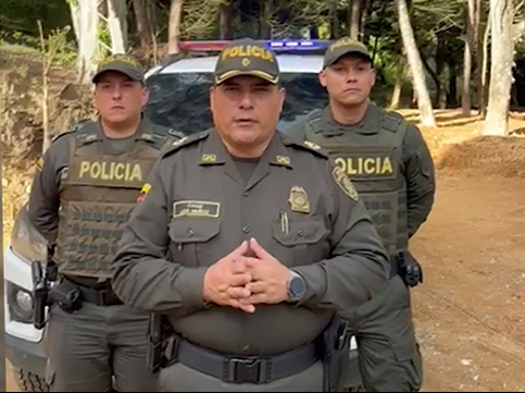 Coronel Luis Fernando Muñoz Guzmán, Comandante encargado de la Policía de Antioquia.