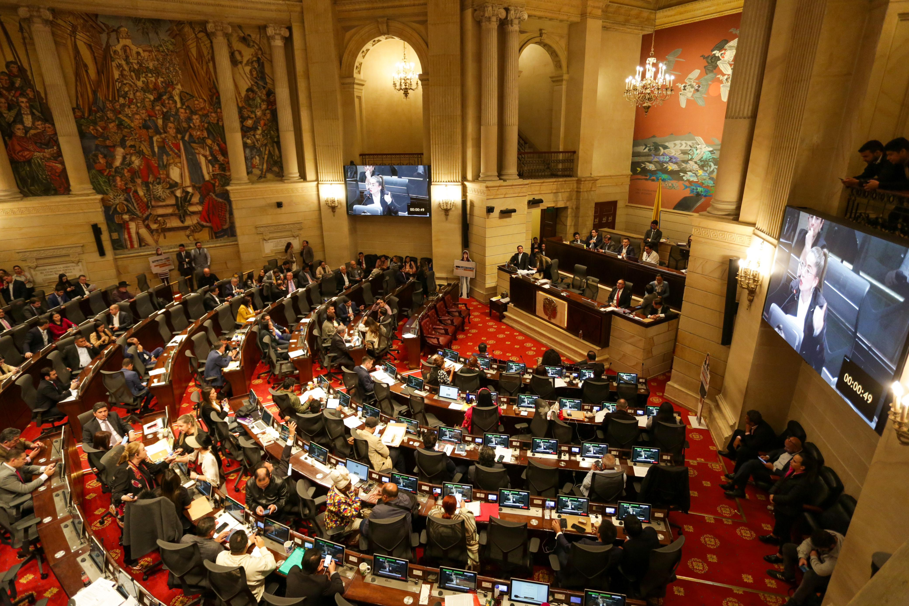 Plenaria de la Cámara de Representantes en el debate de la reforma política