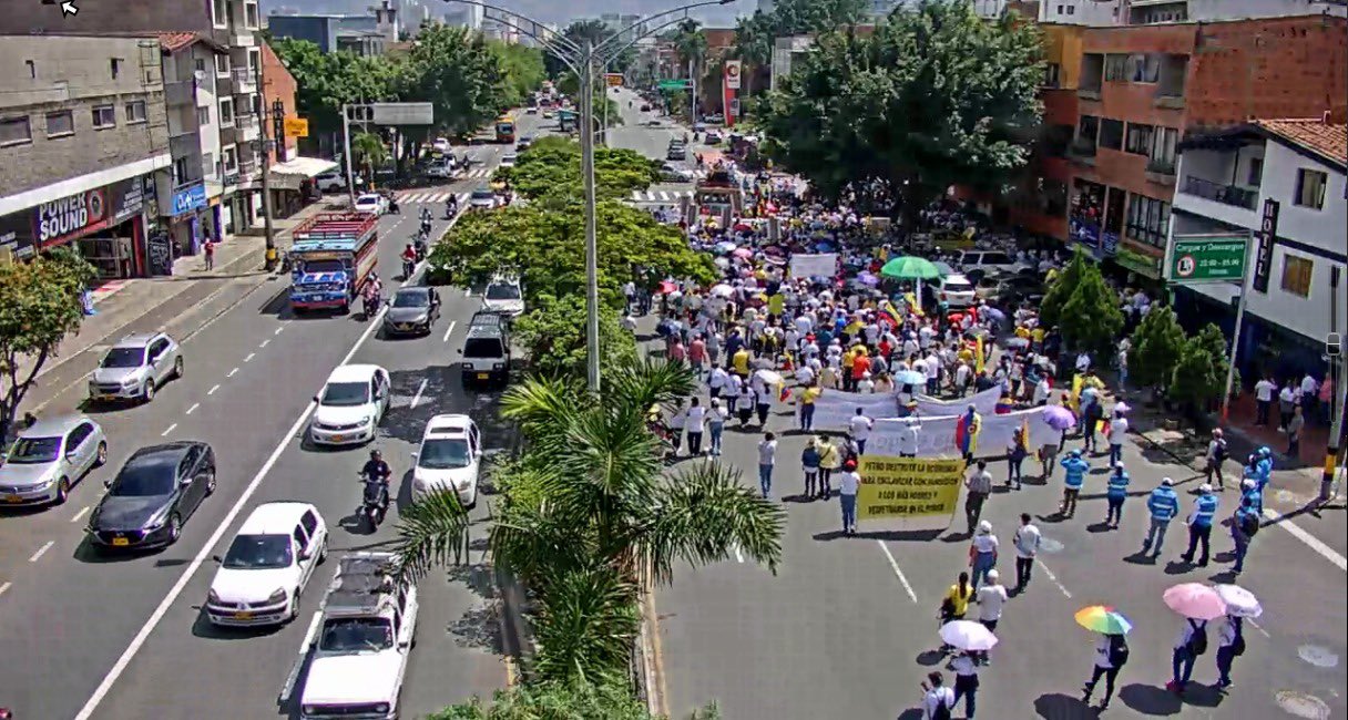 Según cifras del PMU, 15.000 personas atendieron a las marchas de la oposición en Medellín.