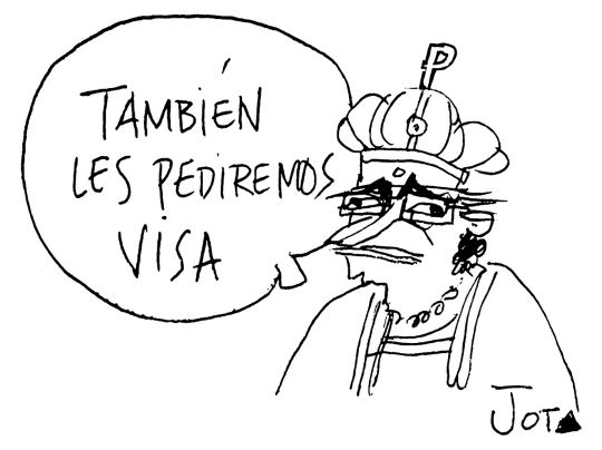 Un visaje real - Caricatura de Jota