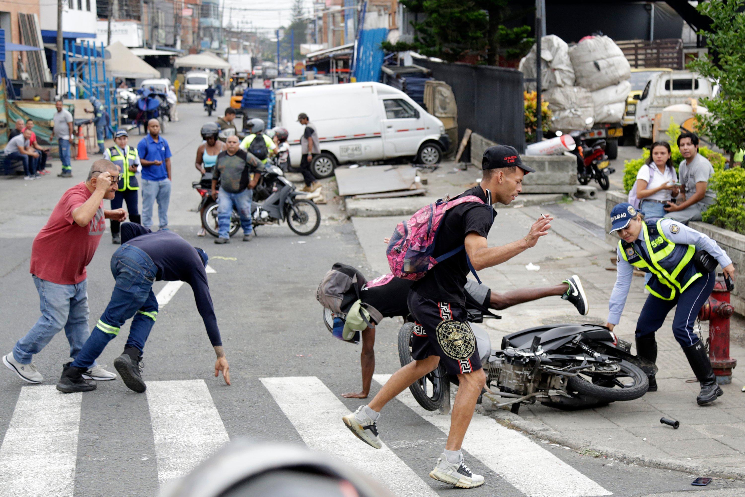 Accidentes de Motos en Cali.