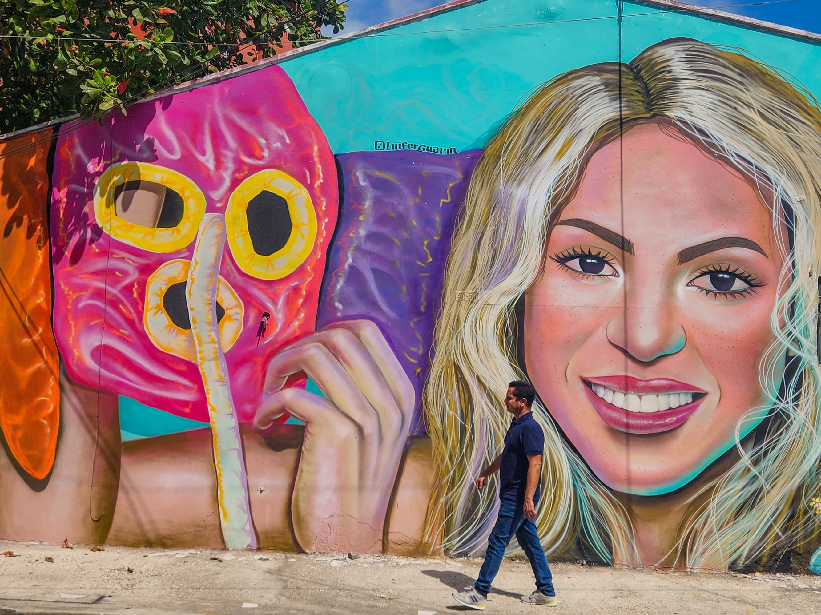 Mural en Homenaje a Shakira en Barranquilla