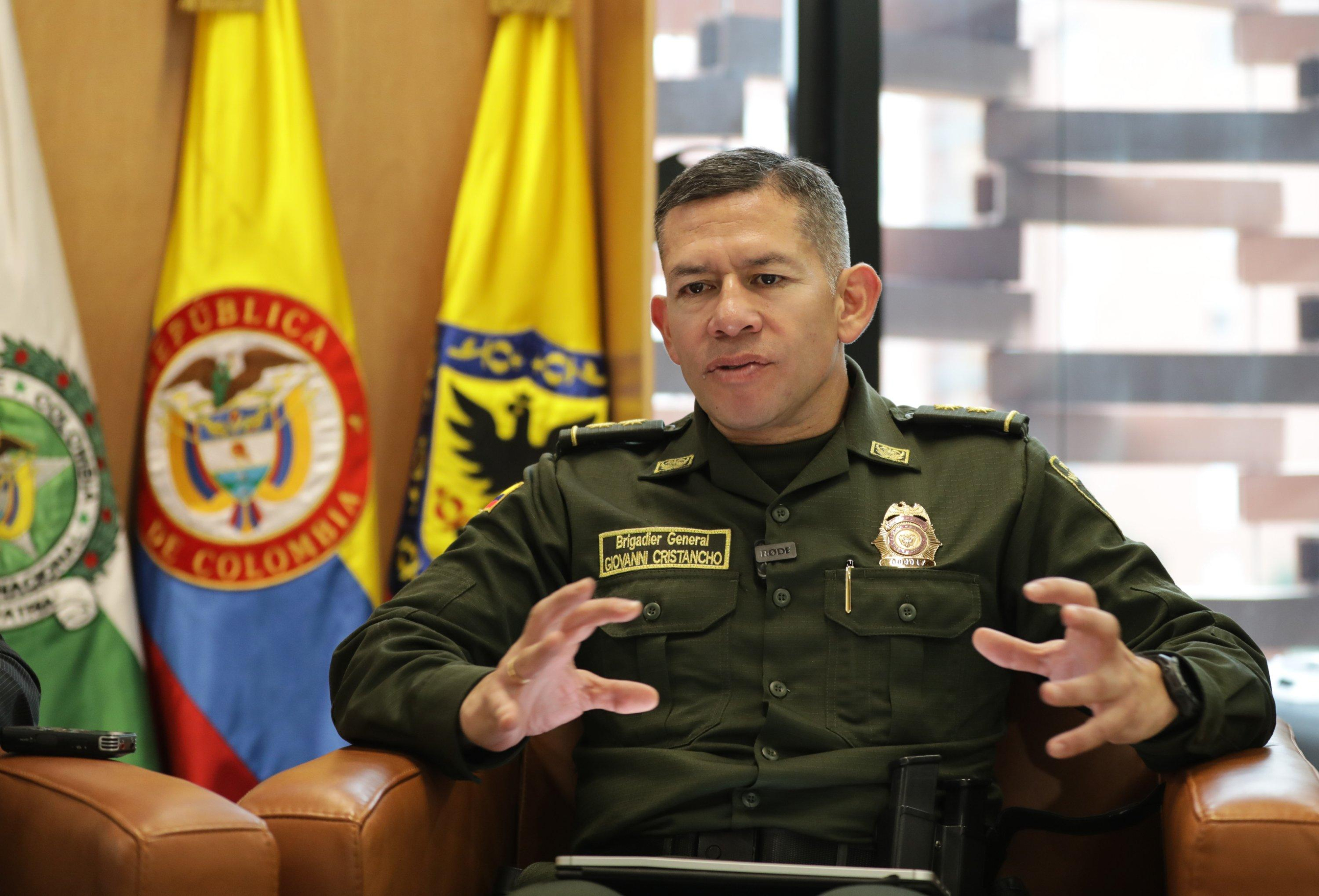 Giovanni Cristancho Zambrano, nuevo comandante de la Policía de Bogotá.