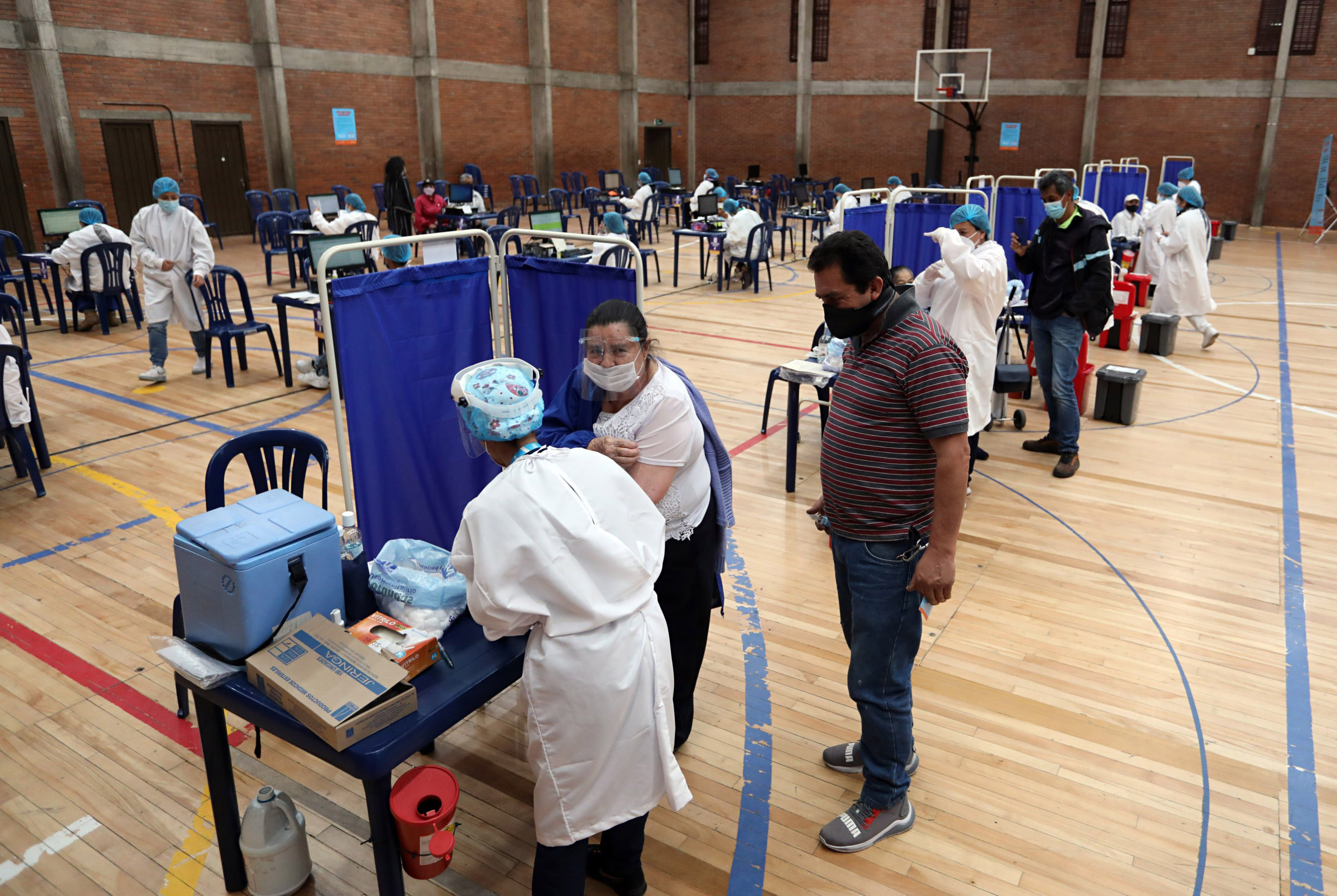 Bogotá, Abril de 2021. Campaña de Vacunación contra Covid-19.