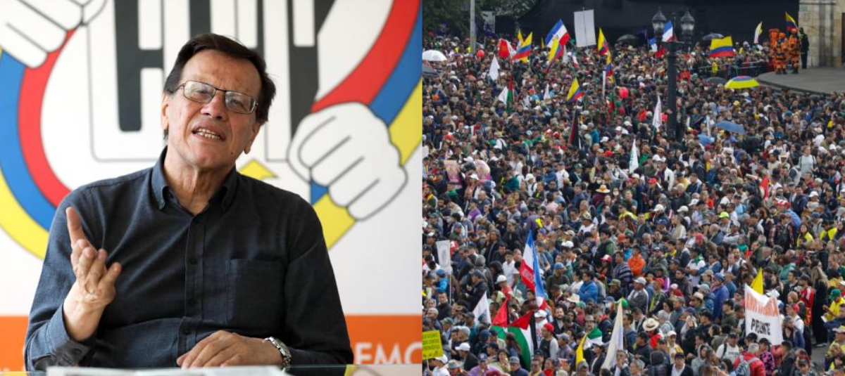 Presidente de la CUT, Fabio Arias.