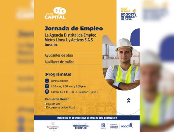 Oferta de empleo en Metro de Bogotá