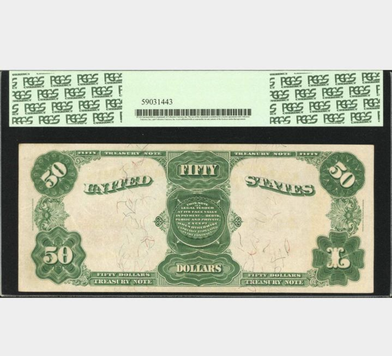 Este billete fue subastado por US$60.000