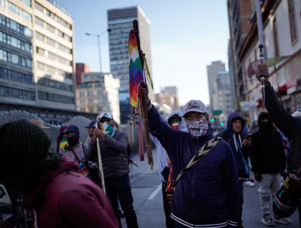Desmanes de indígenas Bogotá.