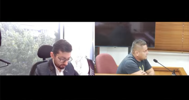 Fauner José Barahona declara en juicio contra Álvaro Uribe.