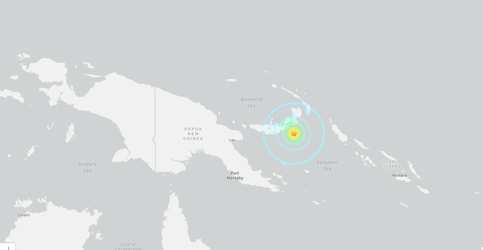 Sismo de 6,9 en Papúa Nueva Guinea