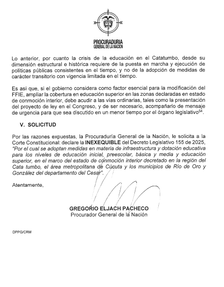 Solicitud Procuraduría