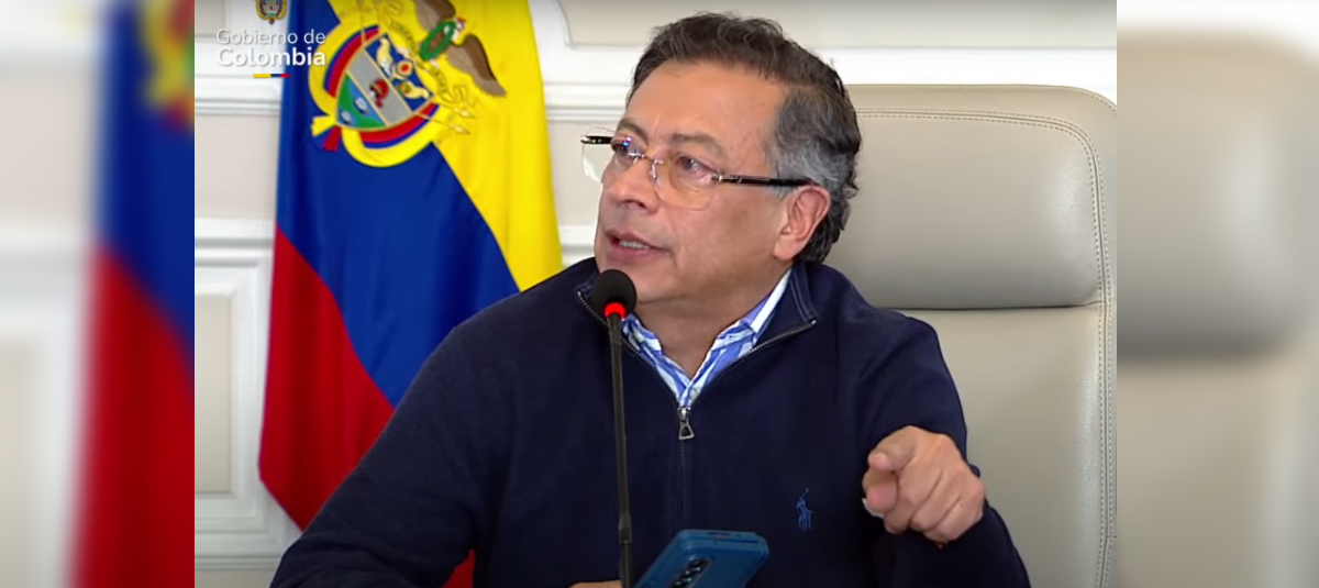 Presidente Petro, durante consejo de ministros este 7 de abril.
