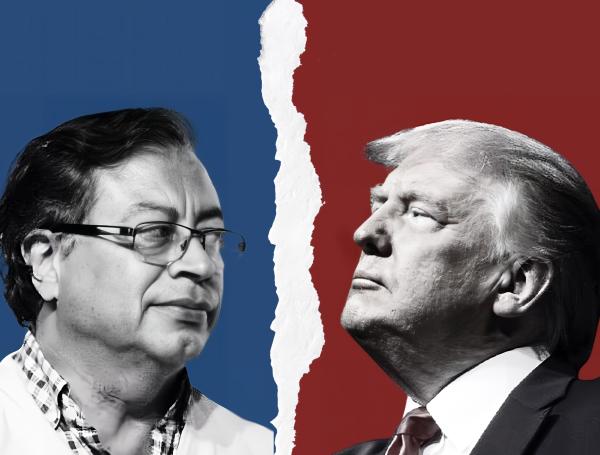 Presidentes Gustavo Petro y Donald Trump