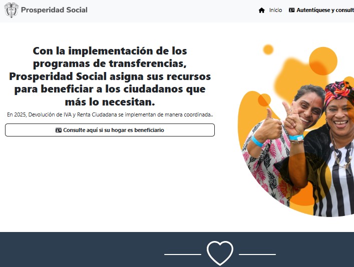 Link para ver si es beneficiario del subsidio de Devolución del IVA..