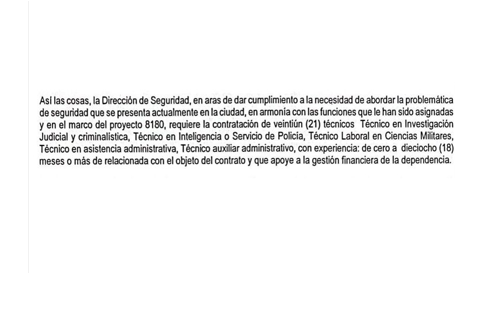 Mensaje Guardianes del Orden