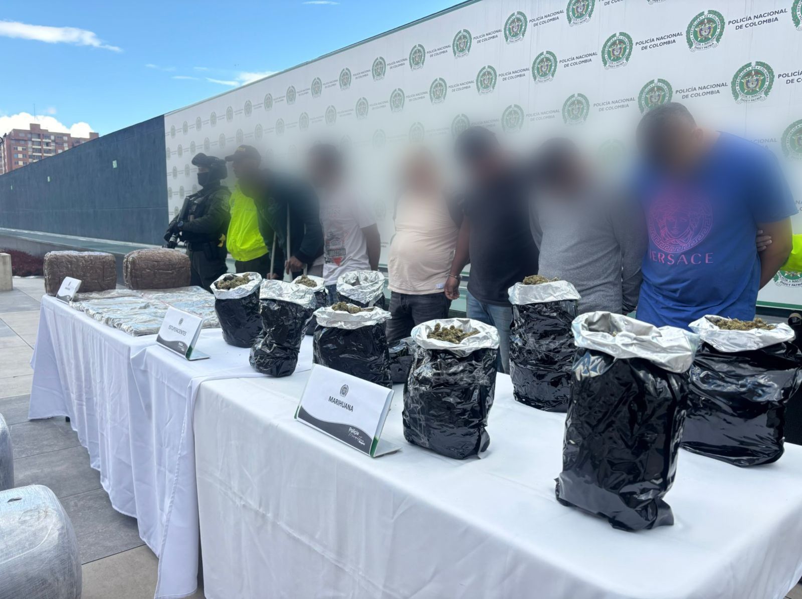 La Policía encontró más de dos toneladas de marihuana, listas para ser distribuidas en Suba, Bosa, Kennedy y Ciudad Bolívar