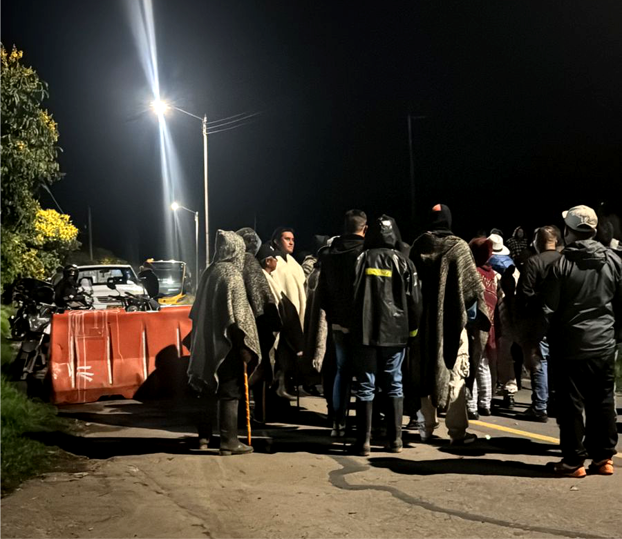 Así Se Veía la Entrada del Relleno Sanitario en La Madrugada del 21 de Mayo.