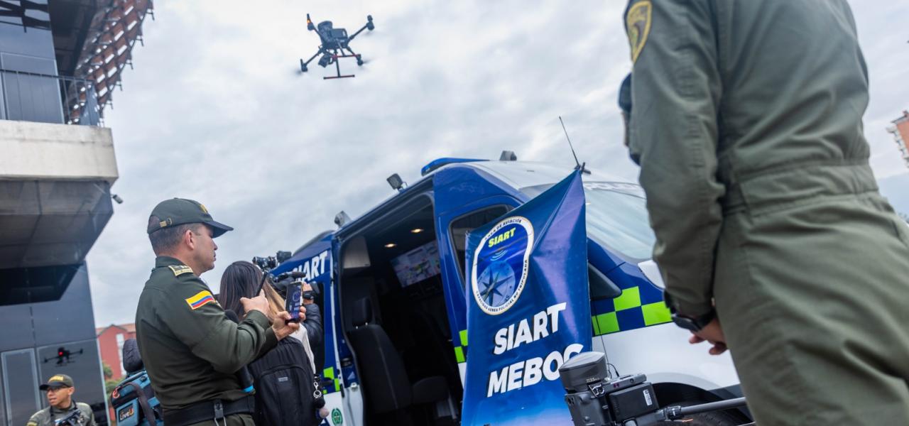 Drones Policía Bogotá