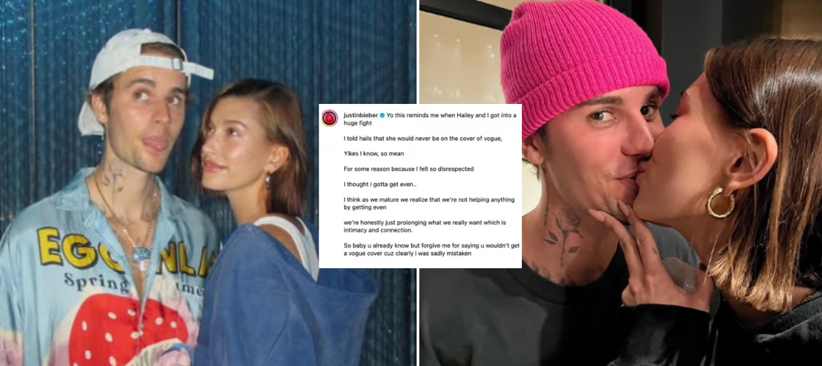 Justin Bieber Message to Hailey by appearance in Vogue