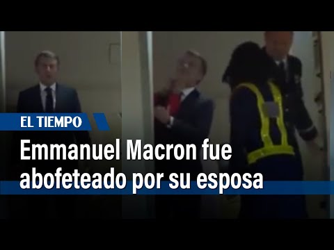 Presidente de Francia, Emmanuel Macron, fue abofeteado por su esposa